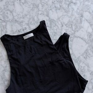 Babaton Contour High Neck Sleeveless Bodysuit Black Size M